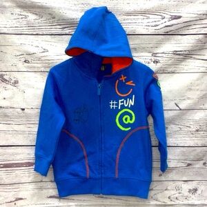 Losan Blue Zip Up Hoodie Size 2